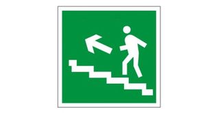Напраление к эвакуационному выходу по лестнице вверх