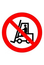 Запрещается движения средств напольного транспорта